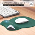 thumbnail image 4 of Ergonomic Mouse Pad with Wrist Support Gel Mouse Pad with Wrist Rest, Comfortable Computer Mouse Pad for Laptop, Pain Relief Mousepad for Office & Home, 9.4 x 8.1 in, Pure Green, 4 of 12