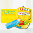 thumbnail image 7 of OLEOCA Toddler Kitchen Playset — 25 Piece Portable Pretend Kitchen Set with Toy Food, Utensils, Pots & Cups, Easy Storage Cooking Gift for Girls & Boys Ages 3+, 7 of 7