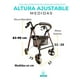 thumbnail image 5 of Andadera Rollator de Lujo Plegable Fabricada en Aluminio Reforzado Duradero y Resistente, Ruedas Delanteras Ajustables (Llanta de 8”) (Rojo), 5 of 8