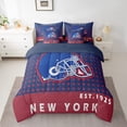 thumbnail image 2 of Football City Bedding Sets Twin Size Football Bed in a Bags 7 Piece Football Team Sports Game Comforter Set with Sheets Football Lover Bed Set American Football City Sheets(Las Vegas), 2 of 5