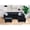 Black, variant on Starhome L Shaped Dark Gray Couch with Ottoman(Pillows Included) Microfiber