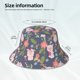 thumbnail image 3 of Fotbe Pigs 1 Sombrero Tipo Pescador con Estampado – Sombrero de Sol de Algodón de Moda para Playa, Golf, Pesca, 3 of 6