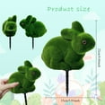 thumbnail image 4 of Riforla Rabbit Shape Insert Rabbit Green Insert Potted Easter Bunny Suitable for Easter Decoration Indoor Desk Style Outdoor/Indoor/Home Decor Green_006, 4 of 7