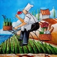 thumbnail image 3 of West, Ronald 15x15 Black Modern Framed Museum Art Print Titled - Chefs Delivery, 3 of 5