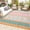 Four colors - yellow/rose red/green/white, variant on Waterproof Reversible Outdoor Rug 9x18ft for Patio Deck RV Camping, Heavy Duty Plastic Straw Mat, Mark Resistant, Easy Clean, USA, Yellow/Green/Gray/White