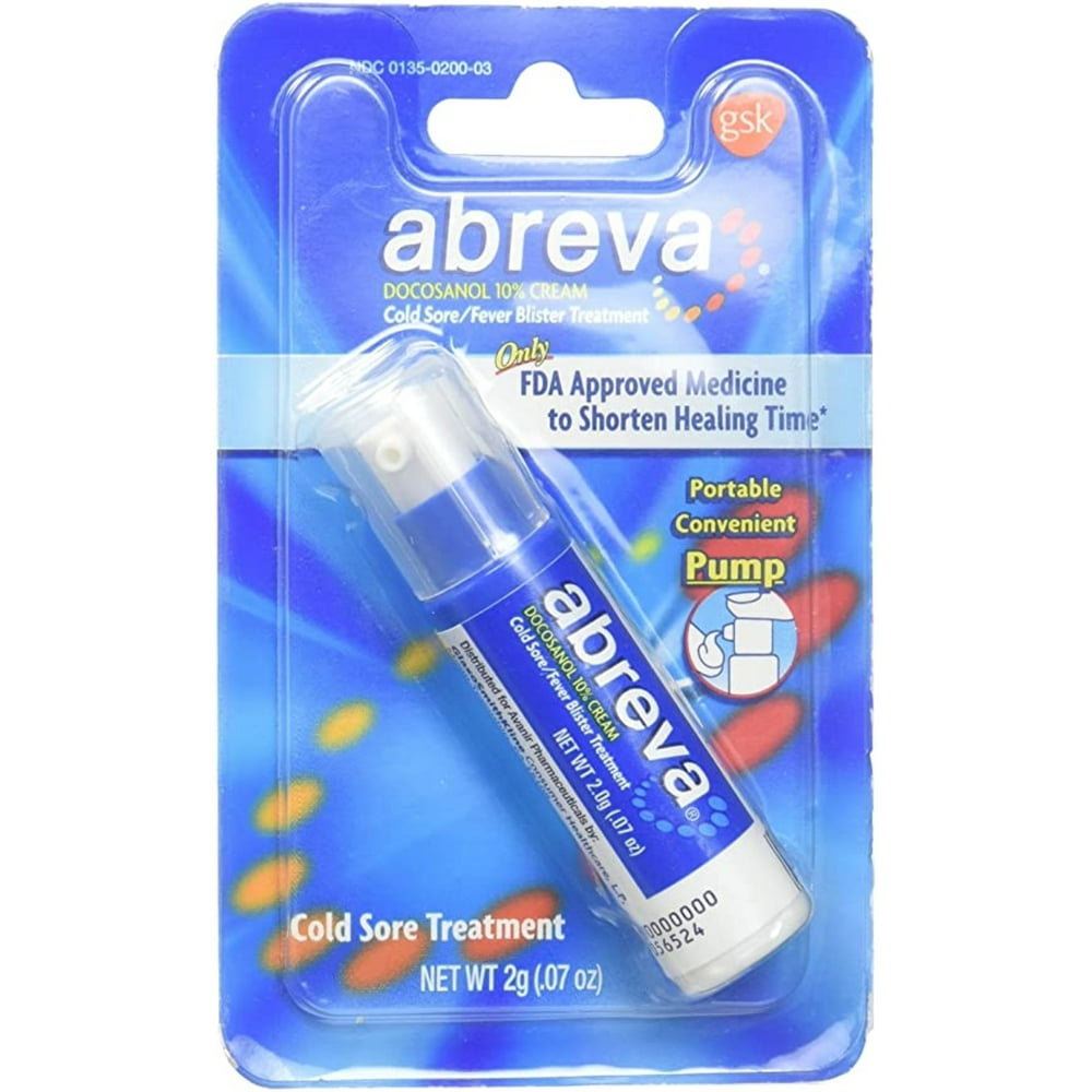 Abreva Cold Sore/Fever Blister Treatment 2 g (Pack of 2)