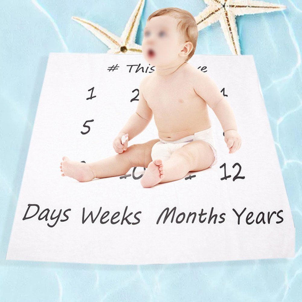 baby blanket monthly photos