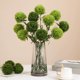 thumbnail image 1 of Plantas de dianto verde artificial con pompones - Pack de 2 flores artificiales para decoración del hogar y hotel, vegetación plástica de 21,6" de altura, materiales florales para jardinería, 1 of 6