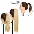 thumbnail image 6 of Benehair Clip in Ponytail Extensions for Women Wrap Around Long Thick Straight Curly Hairpiece, 6 of 13