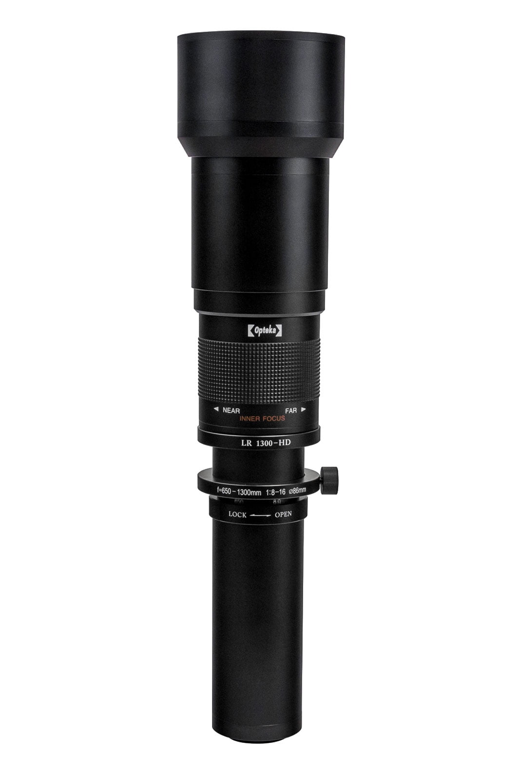 Opteka 650-1300mm f/8 HD Telephoto Zoom Lens for Sony Alpha E-Mount a9,  a7r, a7s, a7, a6500, a6300, a6000, a5100, a5000, a3000, NEX-7, NEX-6,  NEX-5T,