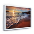 thumbnail image 2 of Designart Stunning Ocean Beach at Sunset FLOAT FRAME WALL ART, 2 of 3
