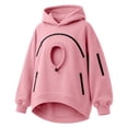 thumbnail image 3 of Women's Cat Carrier Hoodie Oversized Long Sleeve Drawstring Pullover Sweatshirt with Pet Holding Pouch for Pet Lovers, M, 3 of 3