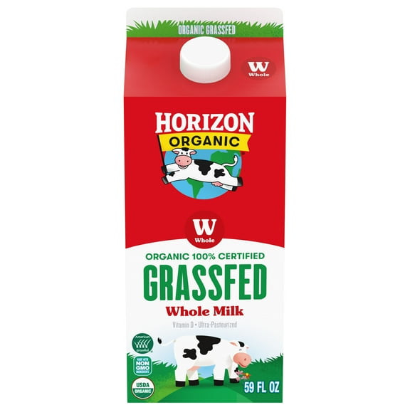 Horizon Organic Grassfed Whole Milk, Vitamin D Whole, 59 fl oz Carton