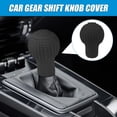 thumbnail image 3 of Silicone Car Gear Shift Knob Cover - Anti - Slip, Elastic Protector for Automatic/Manual Shifters Universal Fit for Most Models, Comfort Boost Grip, Unisex Auto Interior Accessory（black）, 3 of 7
