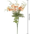 thumbnail image 2 of Xiao Hua Ramo de margaritas artificiales de imitación de flores silvestres para exteriores, paquete de 6, resistente a los rayos UV, de seda, para decoración del hogar, color beige., 2 of 5