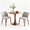2-pack Linen | Gray, variant on Modern Dining Chairs Set of 2, Comfortable Linen Upholstered Accent Chair with Ergonomic Backrest & Rubberwood Legs, Comfy Kitchen Furniture for Living Room Apartments, Lvory