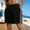 Black, variant on Ahabrexf Shorts with Elastic Waist,Men's Solid Color Striped Drawstring Slanted Pocket Five-Point Shorts