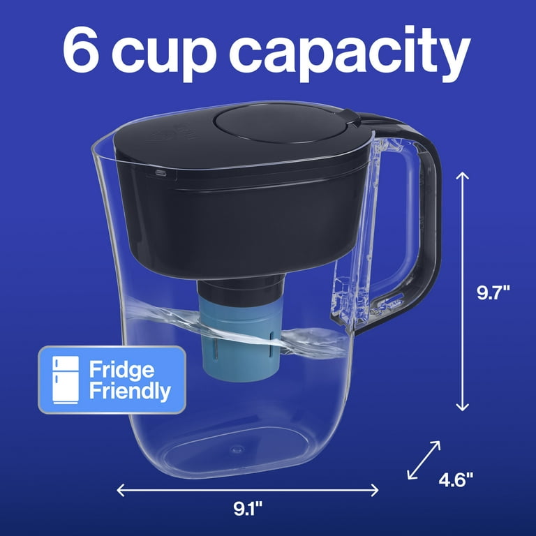 Brita Soho Water Filter Pitcher with Longlast Filter, 6 Cup - White Brita Soho Water Filter Pitcher with Longlast Filter, 6 Cup - White