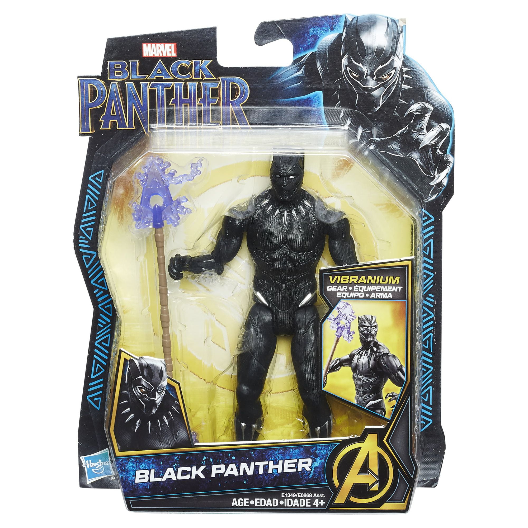 Marvel Black Panther 6-inch Black Panther, Ages 4 and Up