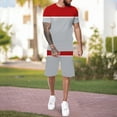thumbnail image 3 of Vedolay Shorts Tracksuit For Men Short Sets for Men 2 Piece Summer 2023 Short Sleeve Drawstring Casual Fashion Shorts,White M, 3 of 5