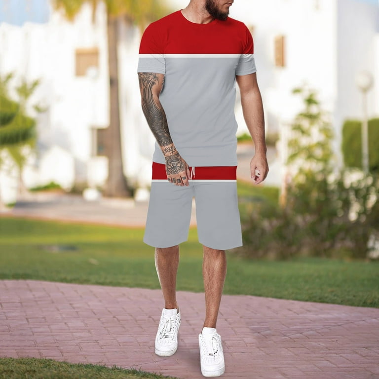 Vedolay Men Short Sets Outfits 2 Piece Mens Short Sets 2 Piece