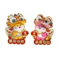thumbnail image 4 of Coplas de puerta para decoración de personajes Fu del año Nuevo Chino 2025, pegatinas de ventana de puerta navideña de año Nuevo Lunar 2025 año de cm x 17 cm, 4 of 8