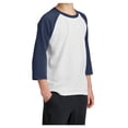 thumbnail image 5 of Yellow Rooster Youth Core Blend Raglan Tee White/ Navy XL, 5 of 7