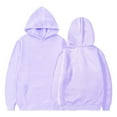 thumbnail image 5 of Mwjwdo Oversized Hoodies for Girls Fleece Sweatshirts Casual Pullover Long Sleeve Hooded Top Kids Fall Winter Outfit with Pocket Purple 7-8Years, 5 of 8