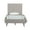 Greige, variant on Manhattan Comfort Crosby Solid Wood Frame Twin-Size Bed in Blush