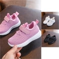 thumbnail image 2 of VOUZZA Kids Lightweight Mesh Sneakers Breathable Net Panel Hook and Loop Strap Anti- Athletic Running Walking Shoes for Boys Girls, 2 of 6