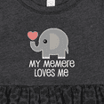 thumbnail image 4 of Inktastic Memere Grandma Loves Me Girls Baby Dress, 4 of 5