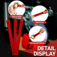 thumbnail image 3 of 3 Pcs Winch Hook Pull Straps 1 Inch Wide 12 Inches Long Hook Strap Nylon Winch Strap for Cable Rope, Red, 3 of 6