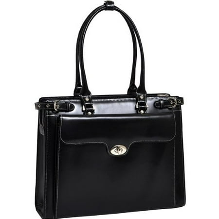 Black Winnetka Ladies' Briefcase with Removable