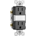 thumbnail image 2 of Legrand Lampe de Nuit LED Radiante Réglable, Prises Électriques, Résistant au Tassage, Sûr pour les Enfants, Noir, NTL885TRBKCC6, 2 of 5