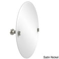 Frameless Oval Tilt Mirror with Beveled Edge (Build to Order)