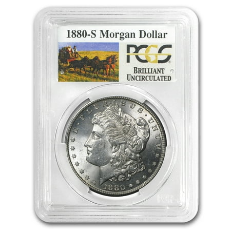 - 1878-1904 Stage Coach Morgan Dollar BU PCGS