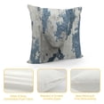 thumbnail image 4 of YINGXI Blue Grey Mordern Absract Art Throw Pillows for Couch Both Print Cushion Covers for Home Sofa 12x12in, 4 of 5