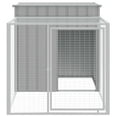 thumbnail image 3 of vidaXL Chicken Cage with Run Anthracite 43.3"x320.1"x43.3" Galvanized Steel, 3 of 4