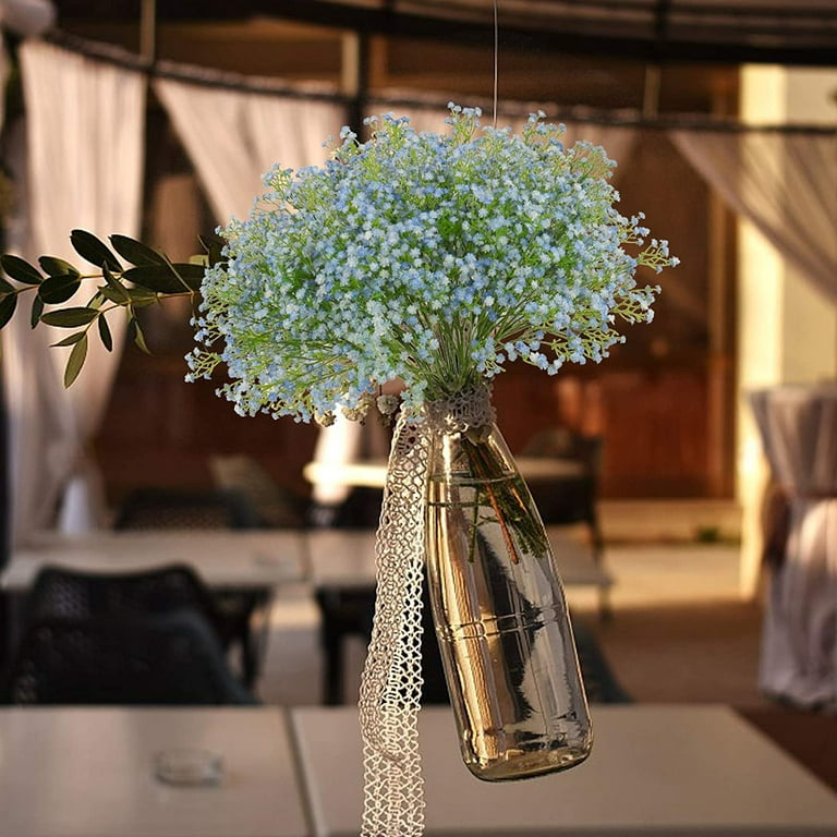  N&T NIETING Baby Breath Flowers,15Pcs Fake Gypsophila Plants  Artificial Baby Breath Flowers for Wedding Bouquets Party Home Garden  Decoration, White : Health & Household