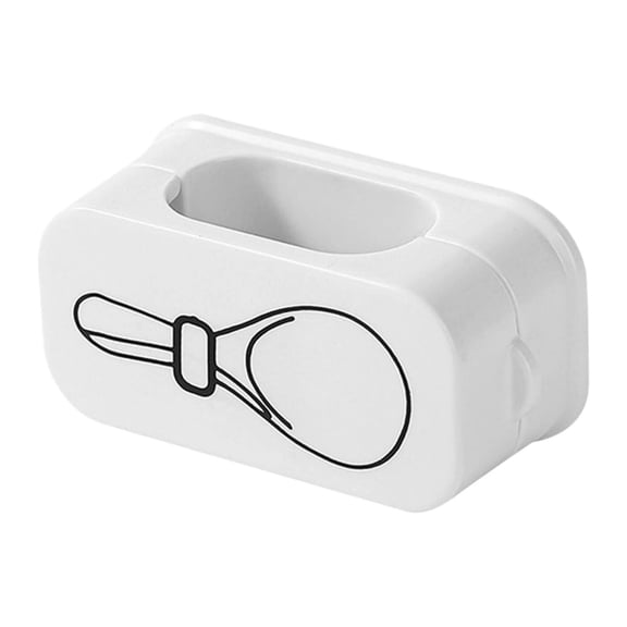PLJFXXM Rice Spoon Holder Self-Adhesive Rice Scoop Storage Rack Magnetic Design Rice Cooker Spoon Holders Ladle Rest Sticky Hook 1 Pack (White)