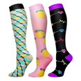 thumbnail image 5 of AWZXDE Casual Knee‑High Socks Adult Knee High Socks Stretch Knit Graphic Print Socks for Party Daily Fashion And Themed Outfit Matching, 5 of 9