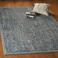 thumbnail image 4 of LR Home Imara Amety Blue/Silver Traditional Damask Polyester Area Rug, 7'9" x 10'9", 4 of 8