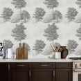 thumbnail image 2 of Woodland Peel and Stick Wallpaper 17.7in x 9.8ft Vintage Woodland Landscape Trees Pastoral Contact Paper Vinyl Waterproof Self Adhesive Wall Paper for Bedroom Shelf Cabinet Renter Friendly, 2 of 8