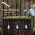 thumbnail image 4 of Outsunny 8x1.3x1.5ft Galvanized Raised Garden Bed, Open Bottom, Dark Grey, 4 of 6