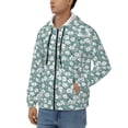 thumbnail image 3 of Naloa Floral Men’s Hoodies, Zip up Hoodie, Sweatshirts,Hoodies for Men Sizes S-3XL-Large, 3 of 5