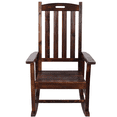 thumbnail image 6 of Tcbosik Oversized Outdoor Rocking Chair, High Back Rocker for Patio, Deck, Garden, Porch, Poolside, Brown, 6 of 10