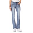 thumbnail image 1 of WallFlower Women's Luscious Curvy Bootcut Mid-Rise Insta Stretch Juniors Jeans (Standard and Plus), 1 of 9