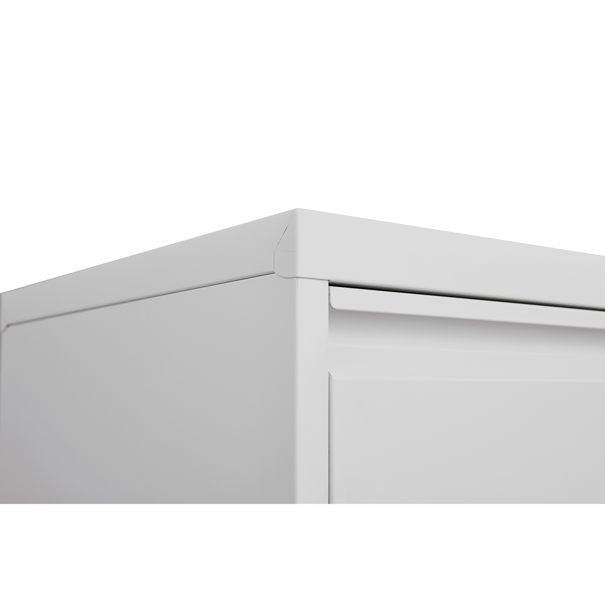 Leumius 3-Drawer File Cabinet with Lock,16.5" Deep Metal Lateral Vertical Filing Cabinet for Home Office,Fits Legal/Letter/A4,White