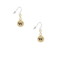 thumbnail image 2 of Delight Jewelry Goldtone Disc 1/2'' Initial - w - Gold Tone Infinity French Earrings, 2 of 4