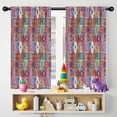 thumbnail image 5 of Blackout Kids Curtains,Multicolor Ethnic Diamond Pattern Childrens Insulated Curtains Set Of 2,Bedroom Essentials,Toddler Room Decor 42x54in(106x137cm), 5 of 5